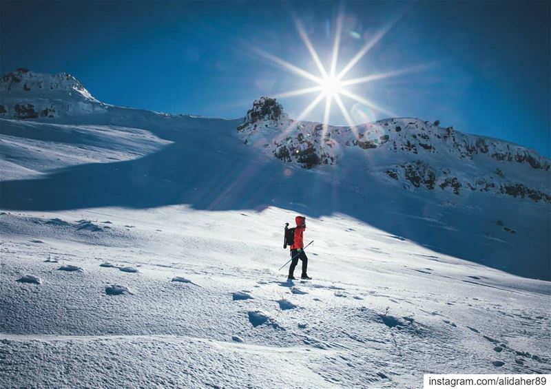 It feels good to be lost in the right direction .... snowhike ... (Mount Lebanon Governorate)