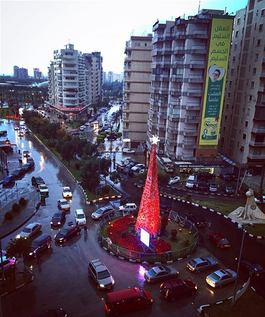 It feels so warm under the rain! rain  winter  town  city  tripoli ... (Tripoli, Lebanon)
