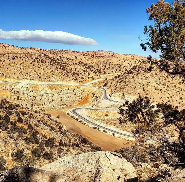 It's a long  road, but it's worth it ...Taken by @louayac hermel ... (El Hermel, Béqaa, Lebanon)