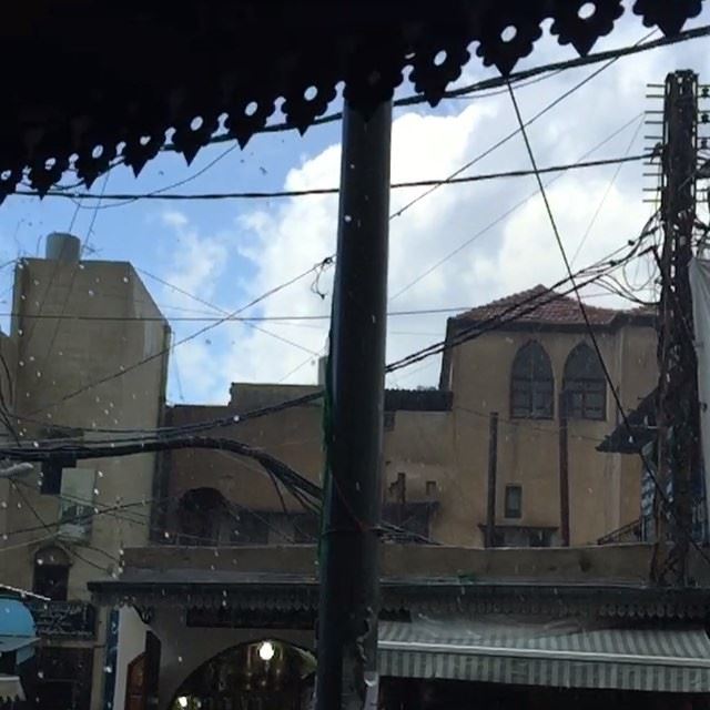 "It's a nice weather when it rains." rain  slowmo  video  videogram ... (Tripoli - The Old City)