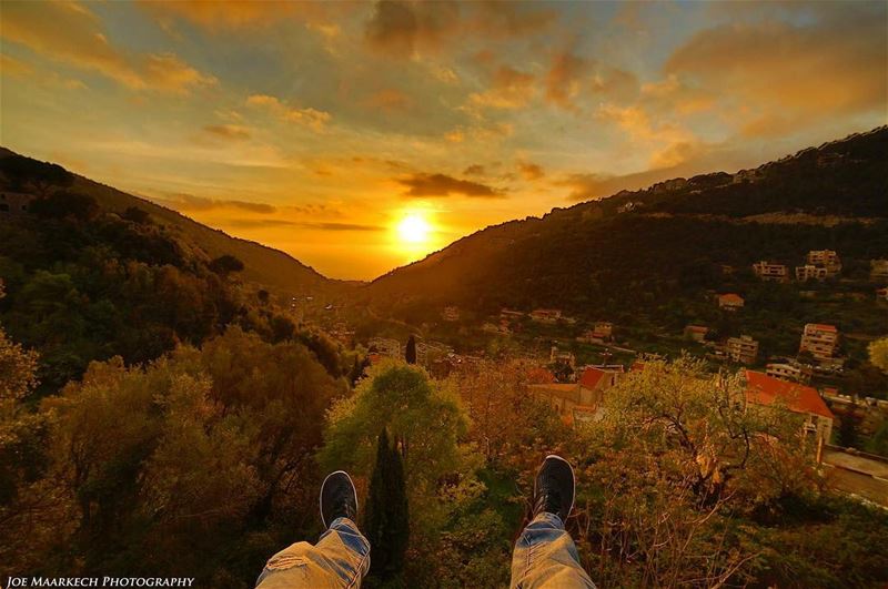 It's all about Mother Nature!  nature  me  sky  sunset  clouds  lebanon ... (`Aramoun, Mont-Liban, Lebanon)