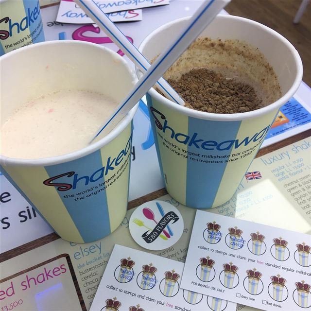 It’s always a Good morning with these two tasty milkshakes 😍😍 @shakeawayl (Shakeaway Lebanon)