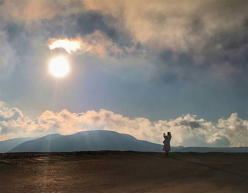 It's always sunny above the sky... sky  sun  clouds  nuns  lebanon ... (Saint Charbel-Faraya)