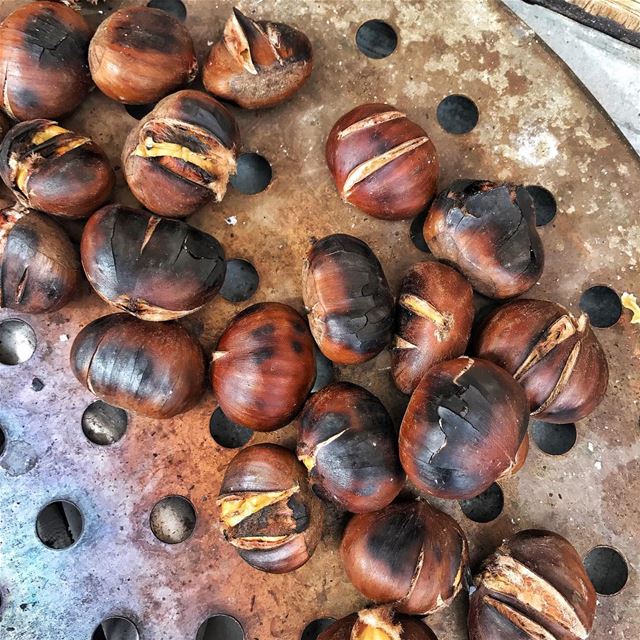 It's Castana season ❄️🖤..... lebanoneats  castana  chestnuts ...