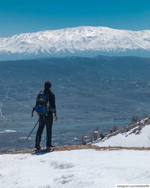 It's easier to go down a hill than up,but the view is from the top........ (West Bekaa)