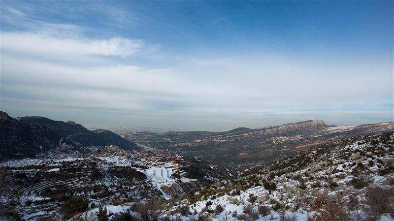 It's easier to go down a hill than up it, but the view is much better at... (Douma, Liban-Nord, Lebanon)