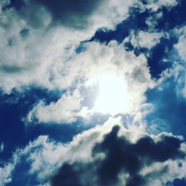 It's just that the  sky is getting  cloudy and the  sun is fading away... ...