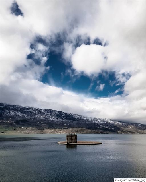 ° It's not Always going to be this Gray...° lake  dam  sky  clouds ... (Qaraaoun, Béqaa, Lebanon)