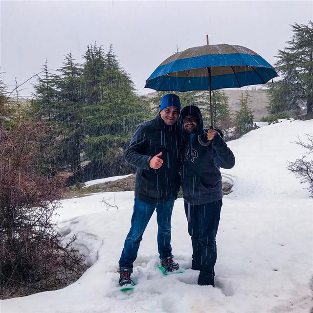 It's raining, it's snowing, it's hardcore wind everywhere and he never... (Hadeth El Joubbe, Liban-Nord, Lebanon)