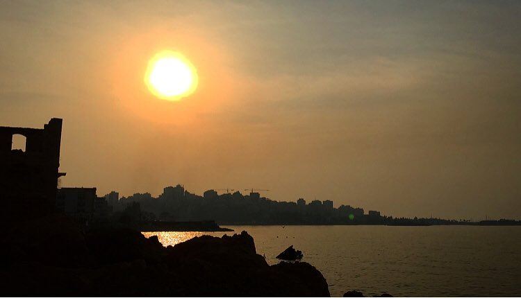 It’s ready for a  magical  sunset 💛 beautiful  view  sun  sea  jounieh ... (جونية - Jounieh)