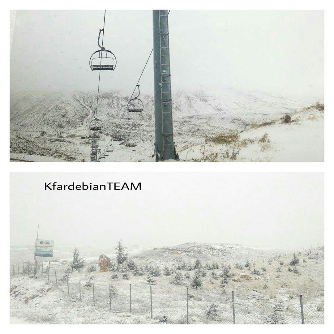 It's Snowinggg at Kfardebian ❄❄... @sergeakiki - KfardebianTeam ... (Mzaar Ski Resort Kfardebian)