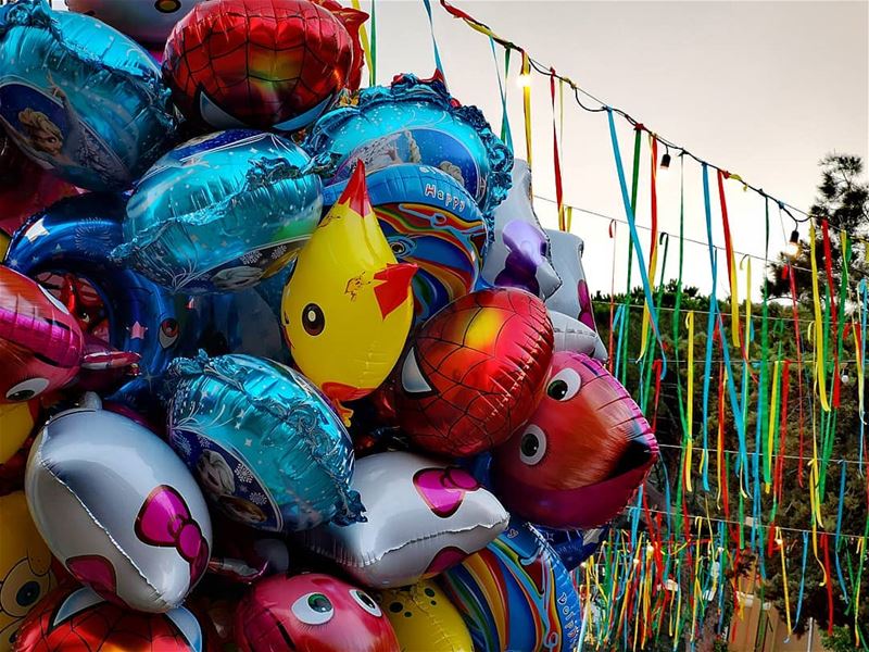 It's the  little  moments that  make  life  big 🎈..... balloons ... (Brumana, Mont-Liban, Lebanon)