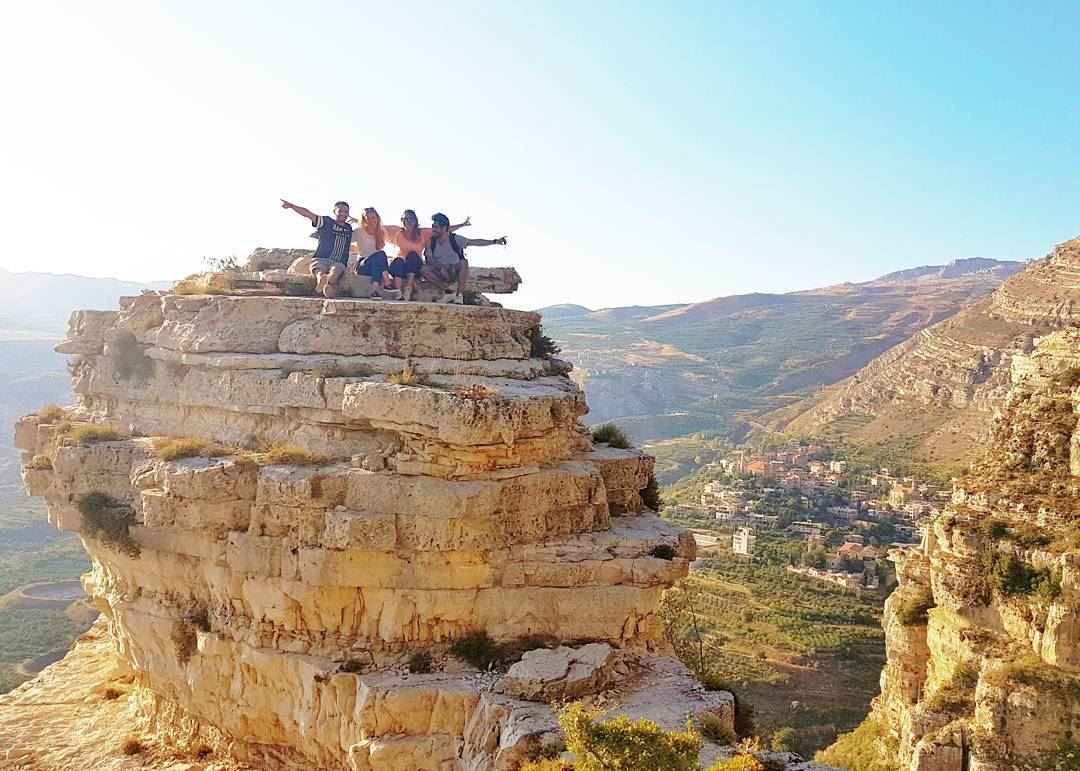 It's the weeeeekend! Wishing you all a happy one from the incredible... (Akoura, Mont-Liban, Lebanon)