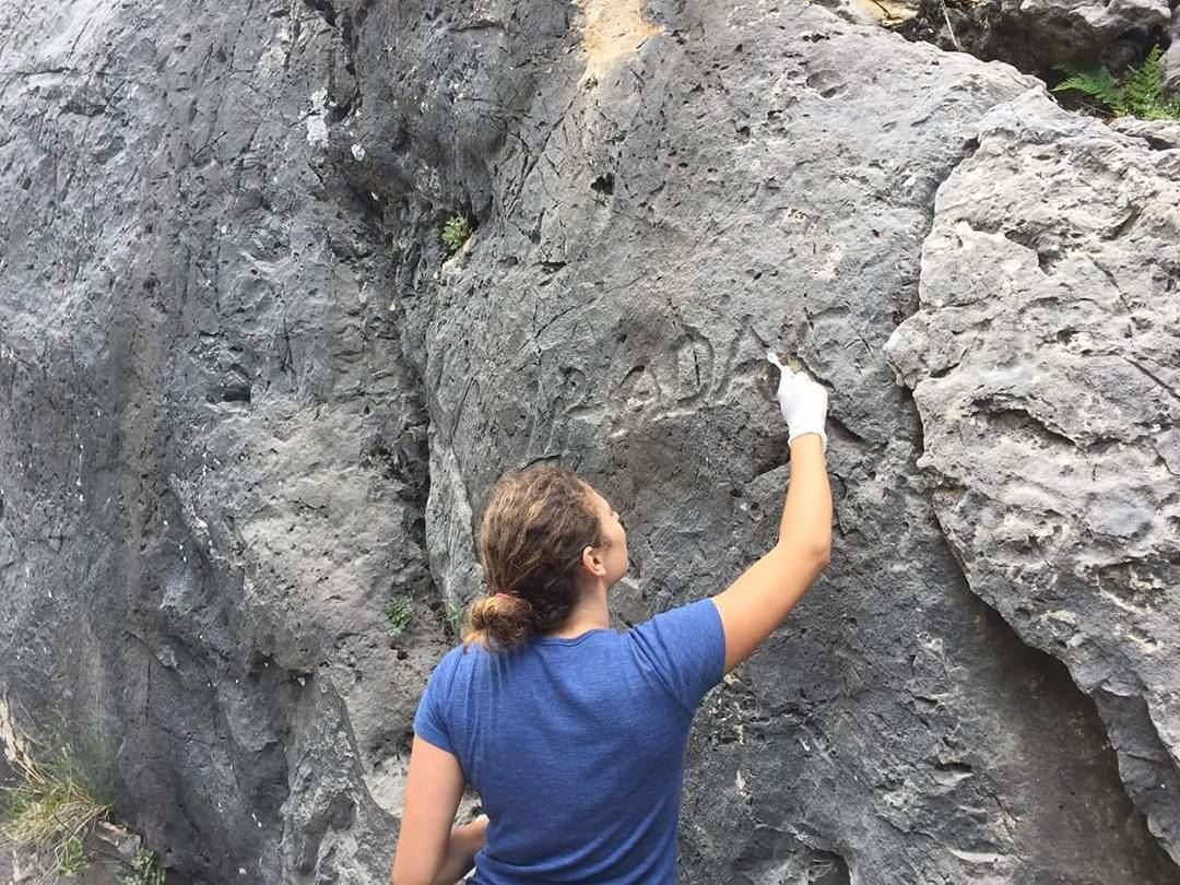 It's Tuesday  QuizDay!Can you guess what is written on the  rock and in...