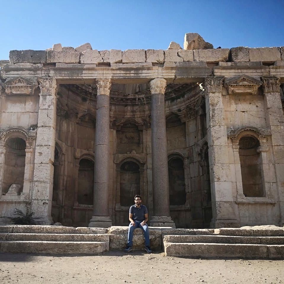 It was amazing to discover this beautiful roman temple in baalbeck city... (Baalbek , Roman Temple , Lebanon)