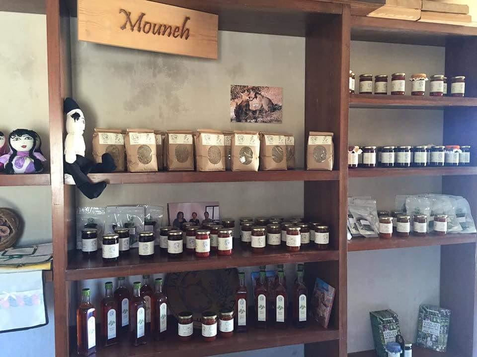  JabalMoussa's  food and  handicraft products are available at the reserve'