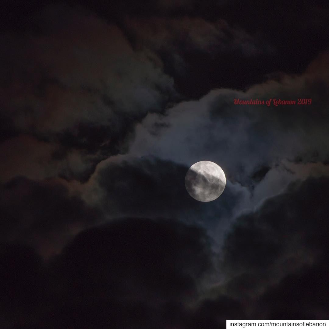 January 2019 First Full (clouded) Moon and it’s a Super Moon as Well!...