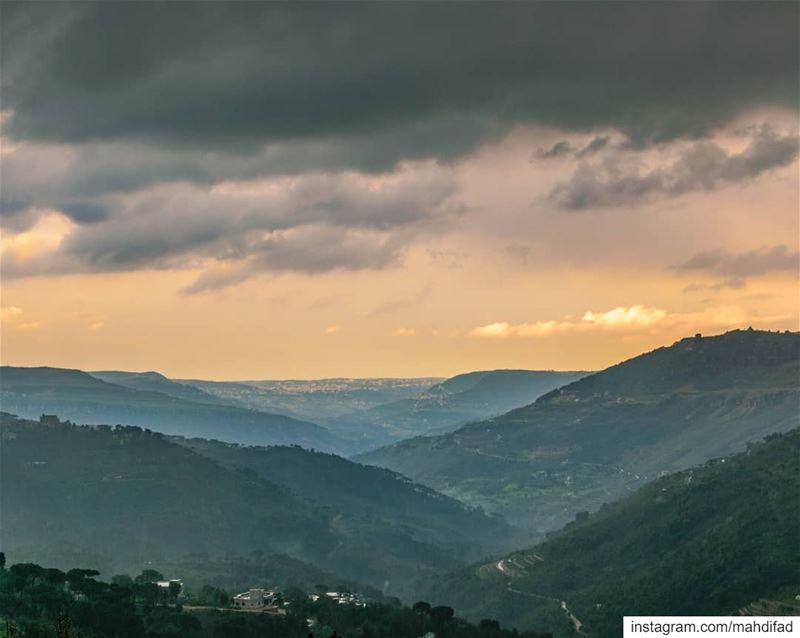  Jezzine sunset southern valley Clouds Nature Landscape Photography... (Jezzîne, Al Janub, Lebanon)