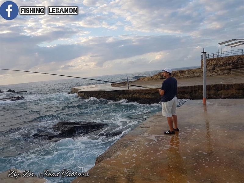 @jihadafiftabbara @fadimounla & @fishinglebanon - @sportingclubbeach @insta (Beirut, Lebanon)