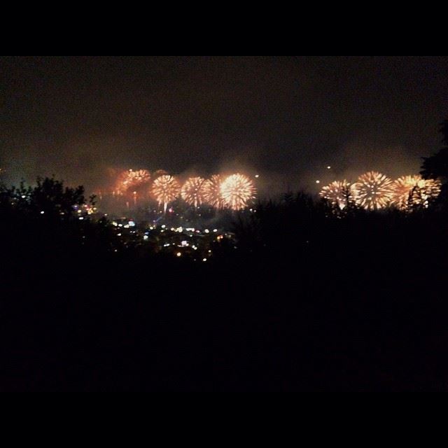 Jounieh from Ghazir!  fireworks  jounieh ...