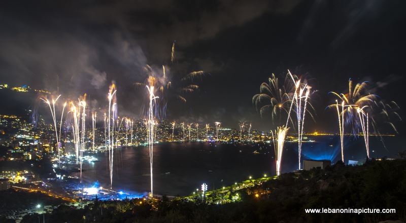 Jounieh International Festival 2018 - Fireworks Pictures (Jounieh Bay)