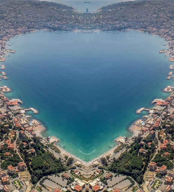 Jounieh 💙.... jounieh  lebanon  dji  drones  quadcopter  aerial ... (جونية - Jounieh)