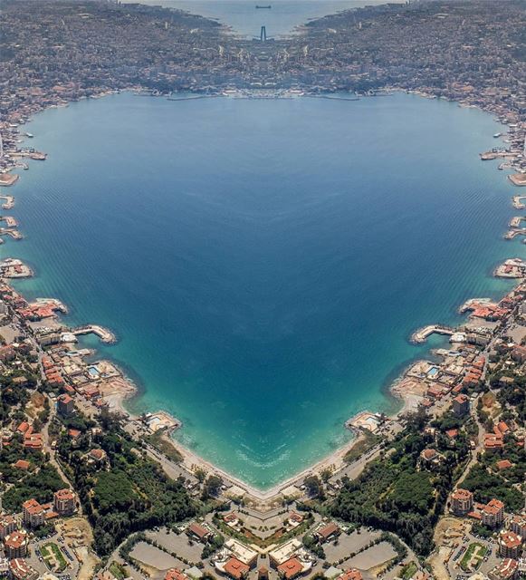 Jounieh 💙.... jounieh  lebanon  dji  drones  quadcopter  aerial ... (جونية - Jounieh)