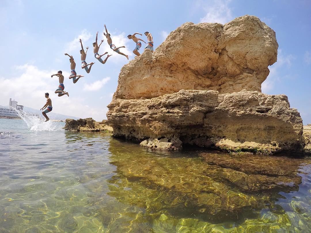Jumping into Summer 😃صباح الخير من البترون Photo taken by @marcusarkis � (Batroûn)