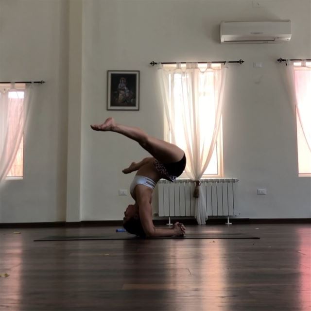 Just a minute of real time flowing upside down.It’s never ending in yoga,... (Sarvam Yoga)