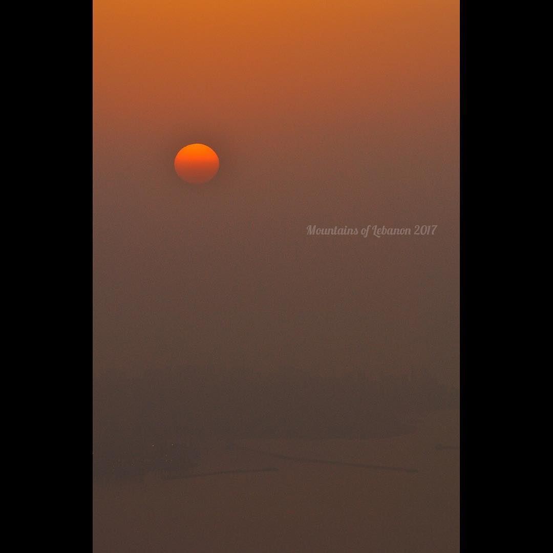 ... Just another amazing sunset over Beirut! this time hazy... sunsets ... (Ballouneh, Mont-Liban, Lebanon)