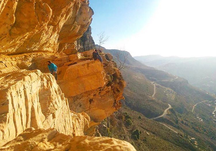 Just on the egde  livelovelebanon  lebaneseroadtrip  cliff  lebanon  niha ...