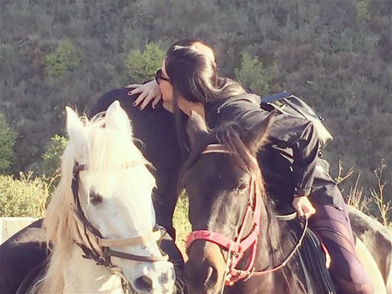 Just one long & tight, horsey hug 💜🐎...... horses  adventure ... (Byblos Nature)