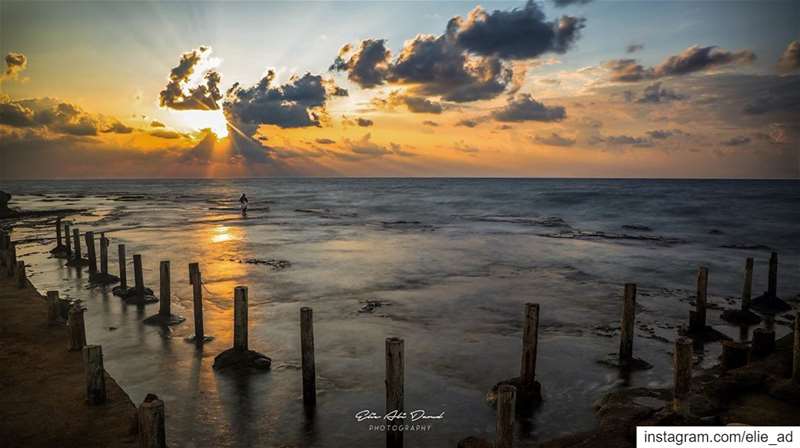 Just winter having a break 🌅  sunset  clouds  sea  colorful  colors ...