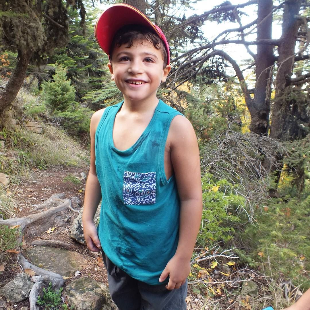 Karim 6 years old 🤗🤗🤗 🌲💚🌲  hiking  explorelebanon  livelovelife ... (Ehden Reserve)