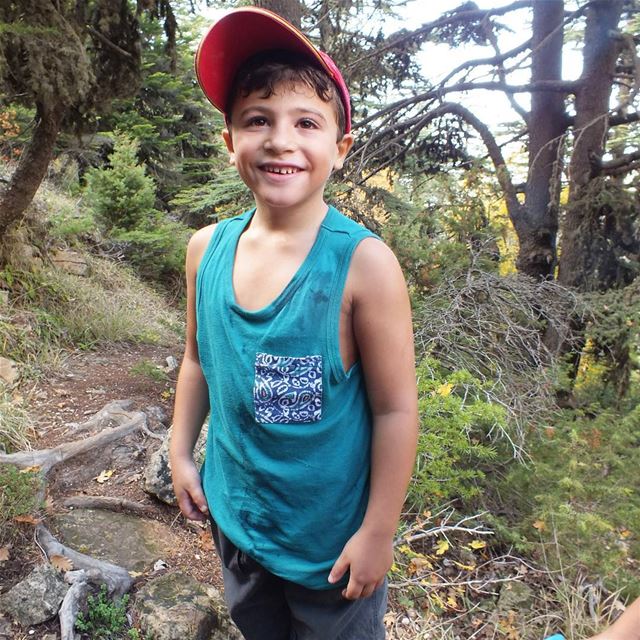 Karim 6 years old 🤗🤗🤗 🌲💚🌲  hiking  explorelebanon  livelovelife ... (Ehden Reserve)