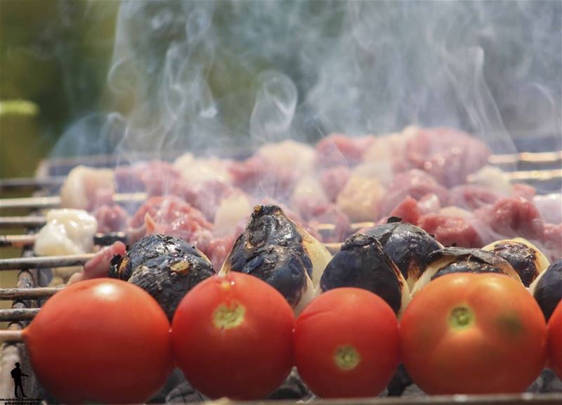 Keep calm and grill on.  bbq🍖  sundays  meat  vibes  chouf jbaa ...