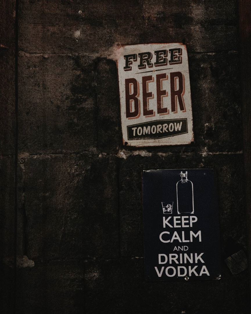 Keep Calm ✌️ From  LaStoria  Pub  Bar  Signs  Photography ... (Byblos, Lebanon)