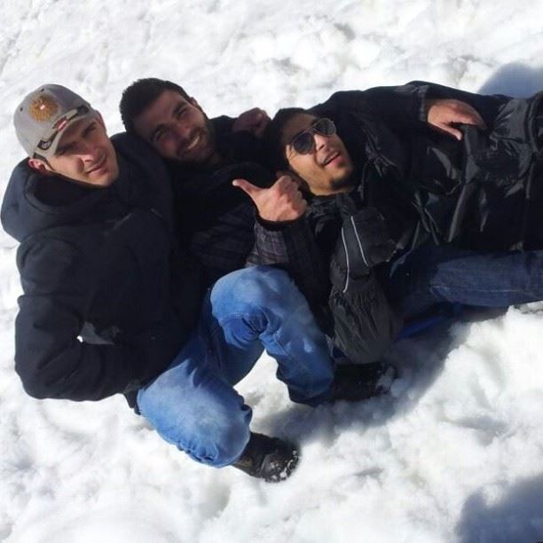 Kfardebian with @tsolaghovsepian   snow  lebanon   winter  season ...