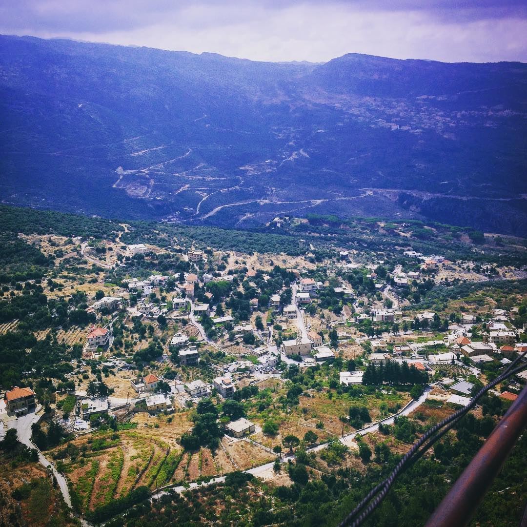 Kfour El Arbeh village seen from Hardine  lebanon  batroundistrict ... (Hardîne, Liban-Nord, Lebanon)