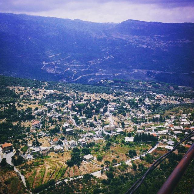 Kfour El Arbeh village seen from Hardine  lebanon  batroundistrict ... (Hardîne, Liban-Nord, Lebanon)