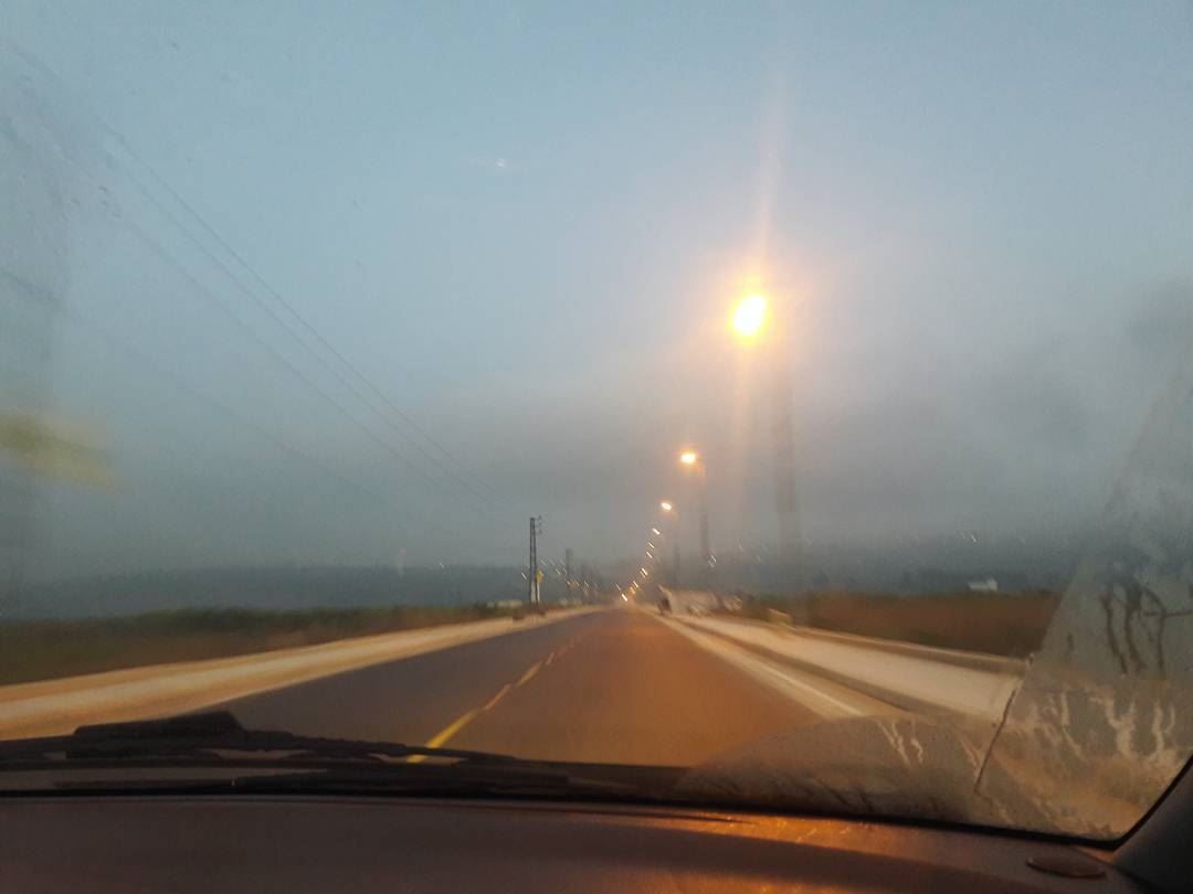 khiam at 5:30 ❤ way  to  beirut  khiam  village  morning  fog  breeze ... (Al Khiyam, Al Janub, Lebanon)