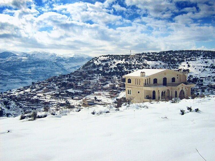 Kindness is like snow, it beautifies everything it covers!  clouds  sky ... (Mazra`At Ash Shuf, Mont-Liban, Lebanon)