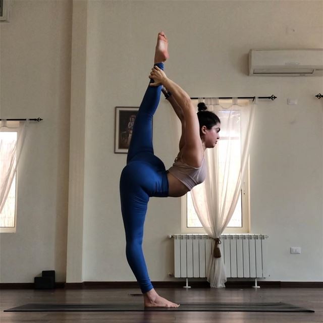 King dancer pose. I don’t go near this posture unless I’m properly warmed... (Sarvam Yoga)