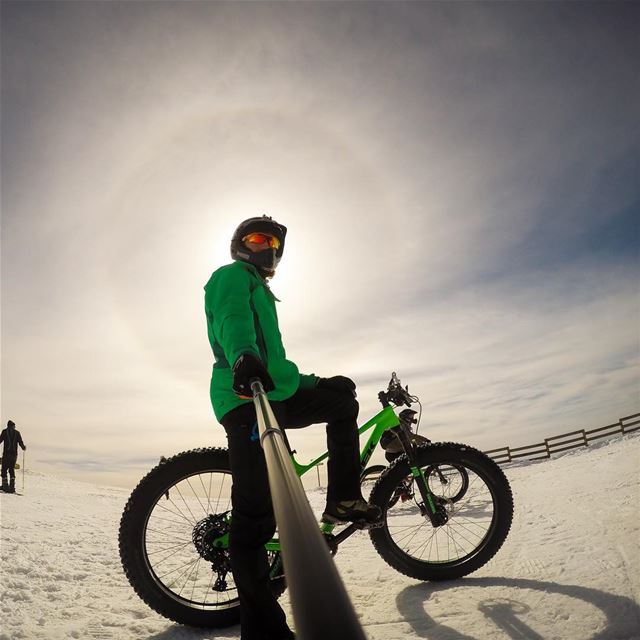 King of the mountains! 🏔☀️👑  Fatbike  zaarourclub  farley ... (Zaarour Club)