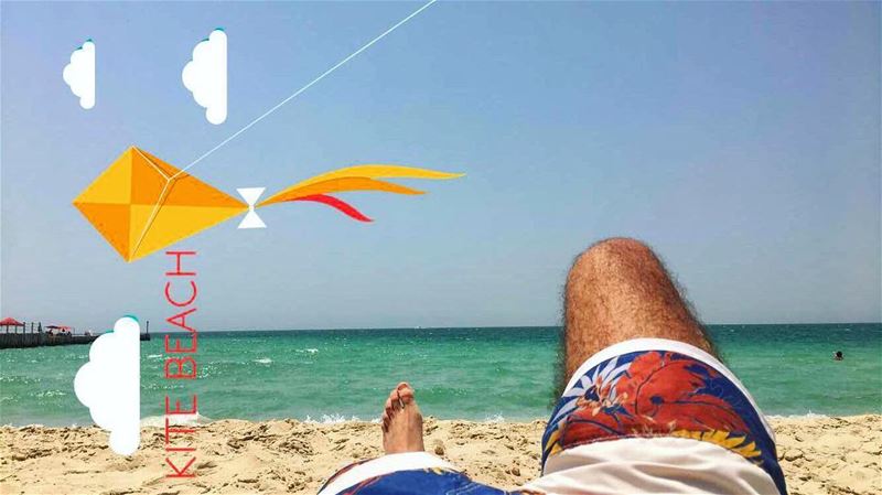 🌞😎🍹 kitebeach beach hot hotweather dubai uae lebanon tanning bronzage... (Kite Beach Dubai)