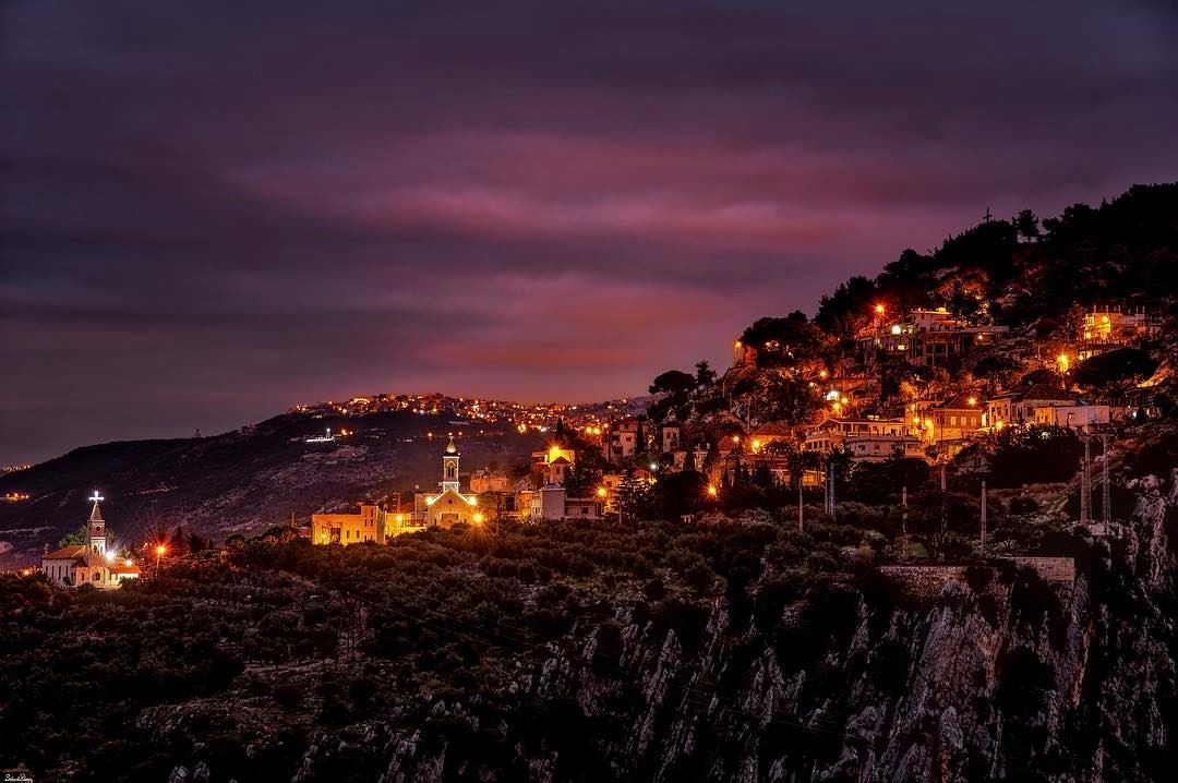 Kousba at night....... livelovelebanon  instadaily  nikon ... (Koûsba, Liban-Nord, Lebanon)