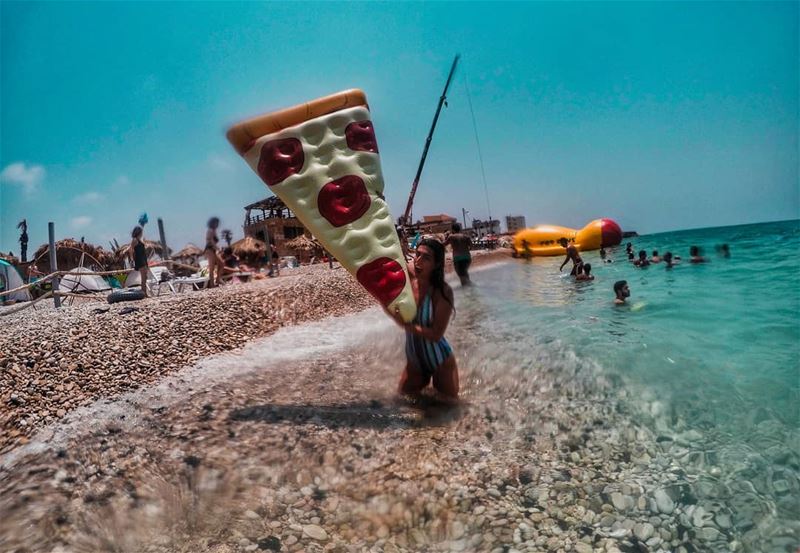 L🍕fe..... gopro  goprohero6  hero6  beach  water  green  lebanon ...