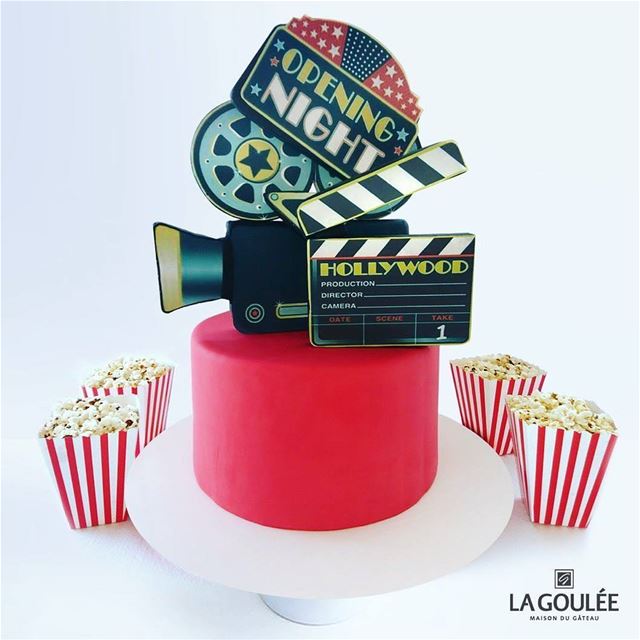 @la.goulee -  We are rolling! Celebrate with a Movie Themed Birthday Cake... (La Goulee)