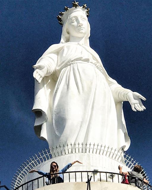 Lady of Harissa, Lebanon 🇱🇧 ⛪️  lebanon  lovebeirut  Travel ... (Harîssa, Mont-Liban, Lebanon)