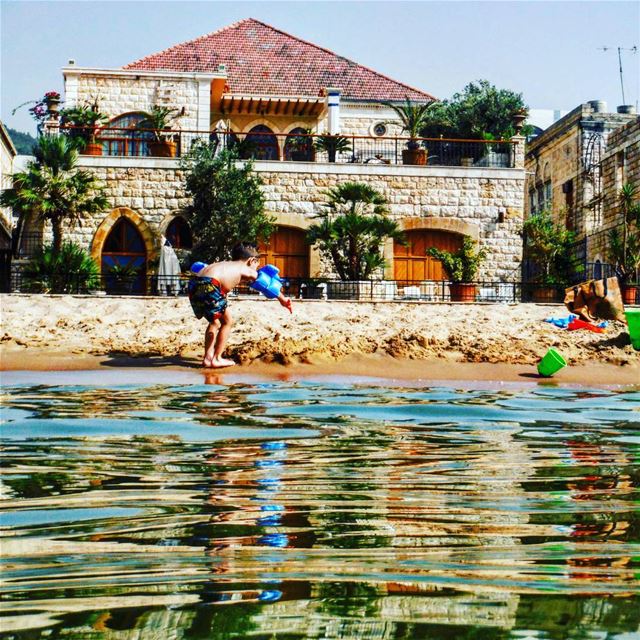 Lagon beach one of the few beaches where you can do wakeboard ...  Lebanon... (Lagon Club Beach - Jounieh -)